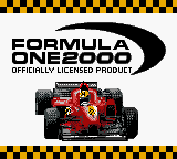 Formula One 2000 title screen for GameBoy Color